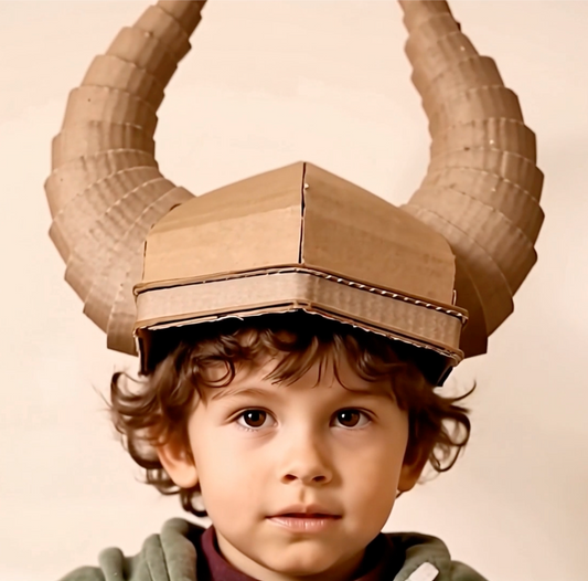 Viking Helmet Cardboard Kit: Norse Warrior