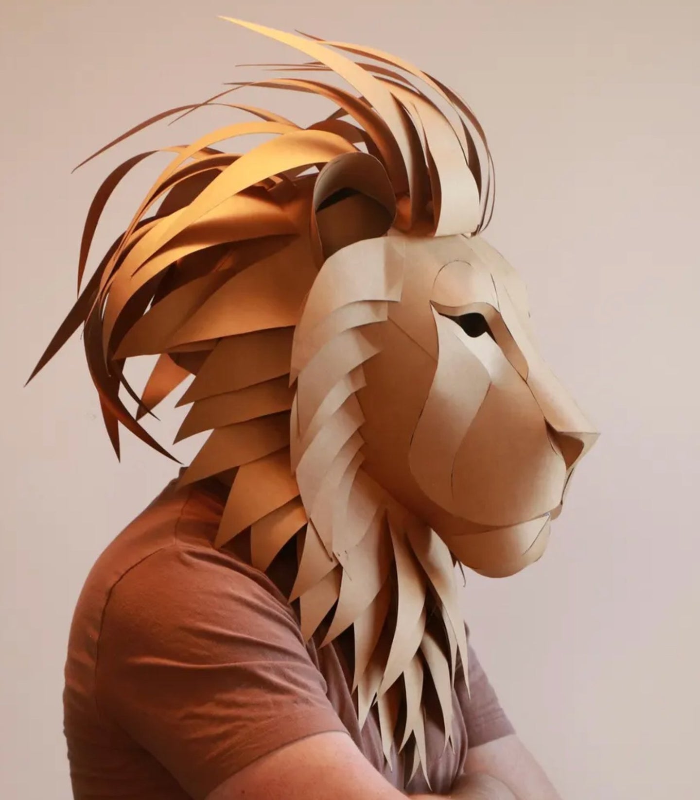 Lion Mask Cardboard Kit: King of the Jungle - 5_lion-mask-kit