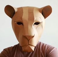 Lion Mask Cardboard Kit: King of the Jungle - 3_lion-mask-kit