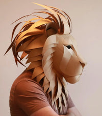 Lion Mask Cardboard Kit: King of the Jungle - 5_lion-mask-kit