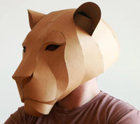 Lion Mask Cardboard Kit: King of the Jungle - 7_lion-mask-kit